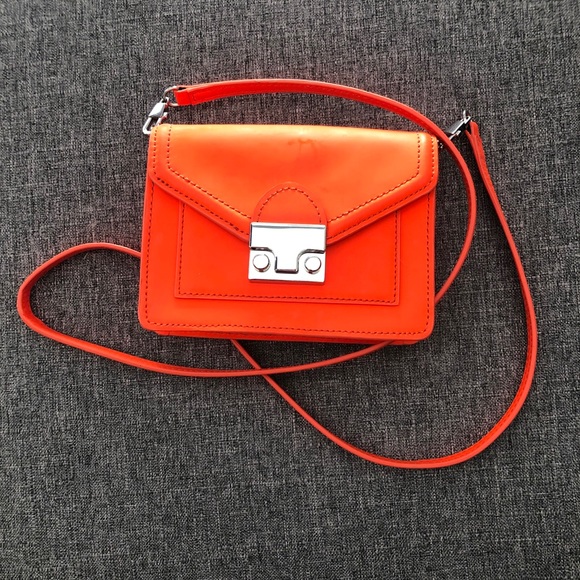 Loeffler Randall Handbags - Loeffler Randall Neon Orange Mini Bag/Fanny Pack